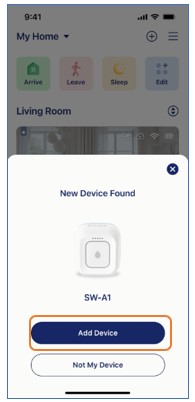 Add device prompt