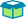 Icon Paket teal mit grünen Wänden