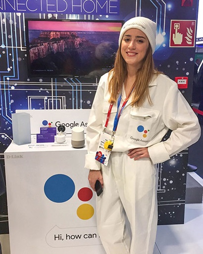 D-Link MWC 2018 Booth with Google Assistant Compatible Products
