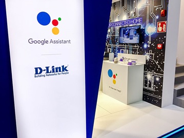 D-Link MWC 2018 Booth with Google Assistant Compatible Products