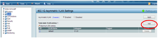 DGS_1210_VLAN_Asimmetrica1