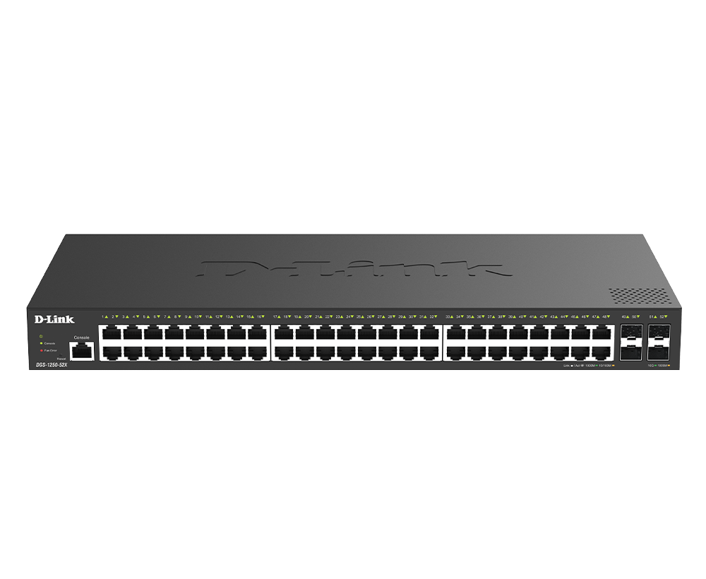 DGS-1250-52X 52-Port Gigabit Smart Managed Switch | D-Link Romania