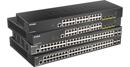 DGS-1250-28X, 28XMP, 52X, 52XMP Gigabit Smart Managed Switches with 10G Uplinks side