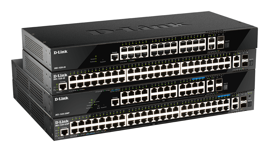 DGS-1520-28 DGS-1520-28MP DGS-1520-52 DGS-1520-52MP Layer 3 Stackable Smart Managed Switches