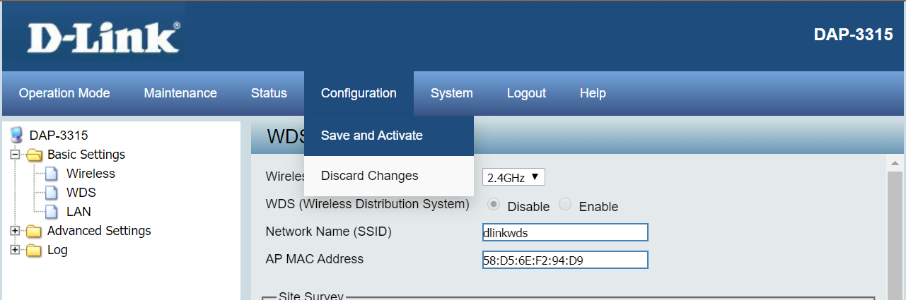 DAP-3315 WDS