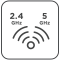 Dual-band wireless network