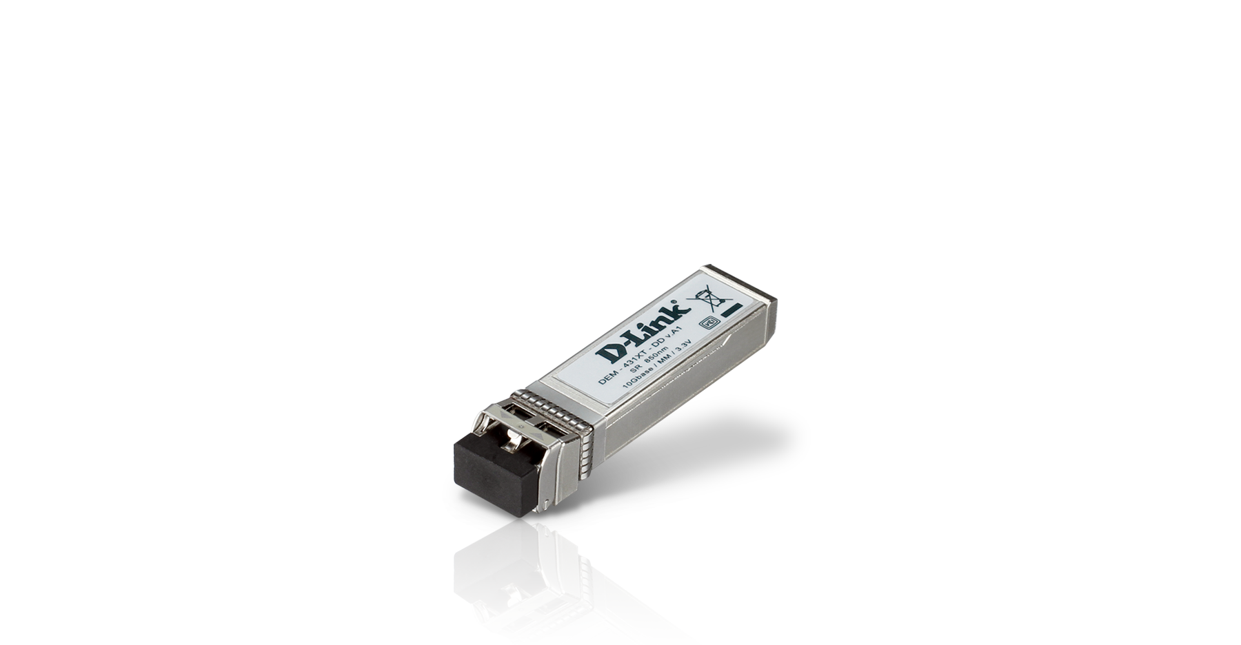 DEM-431XT-DD 10GBase-SR SFP+ Transceiver, DDM, 80/300m