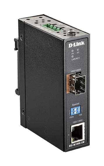 【超特価】 DIS-M100G-SW Industrial Media SFP to 10/100/1000Base-T スイッチングハブ
