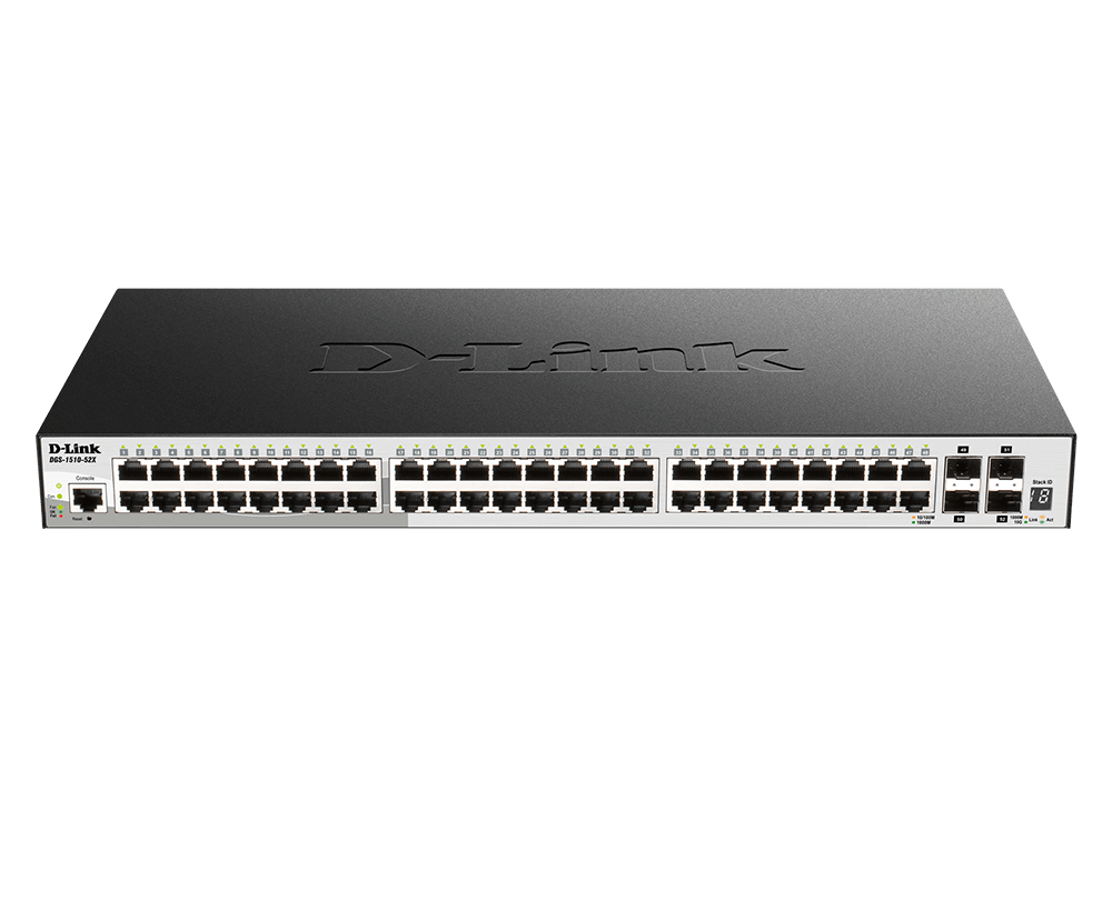 DGS-1510-52X 52-port Stackable Gigabit Switch including 4 10GbE DGS-1510-52X 52-port Stackable Gigabit Switch including 4 10GbE