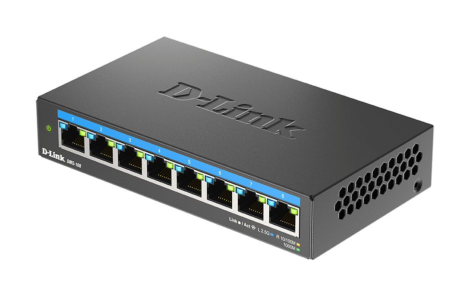 DMS-108 8-Port 2.5G Multi-Gigabit Desktop Switch